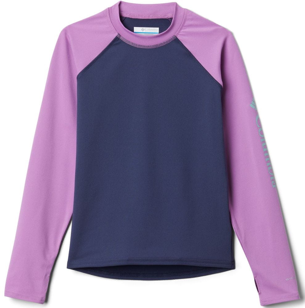 COLUMBIA dievčenské plavkové tričko Sandy Shores Long Sleeve Sunguard 1833151471 L fialová